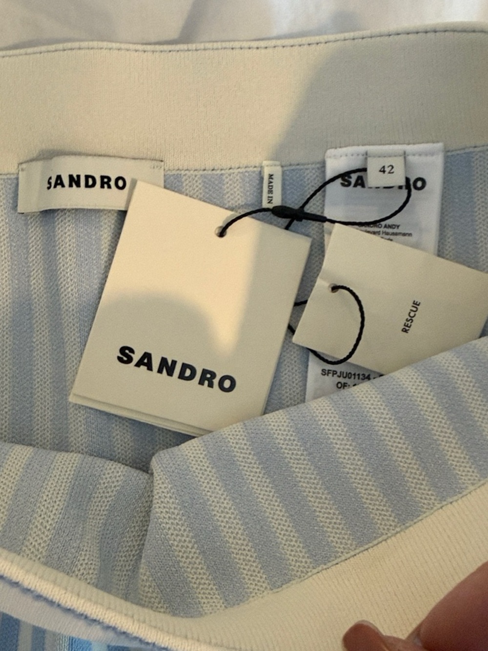 Sandro “Aussna” mini skirt FR42/US10 NWT - Picture 5 of 6